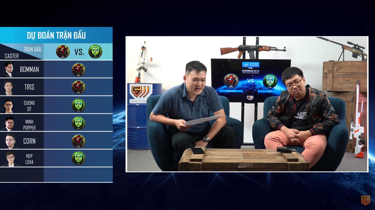 Not only providing commentary in Vietnamese, 500Bros also has extremely interesting side programs to serve the audience during major tournaments