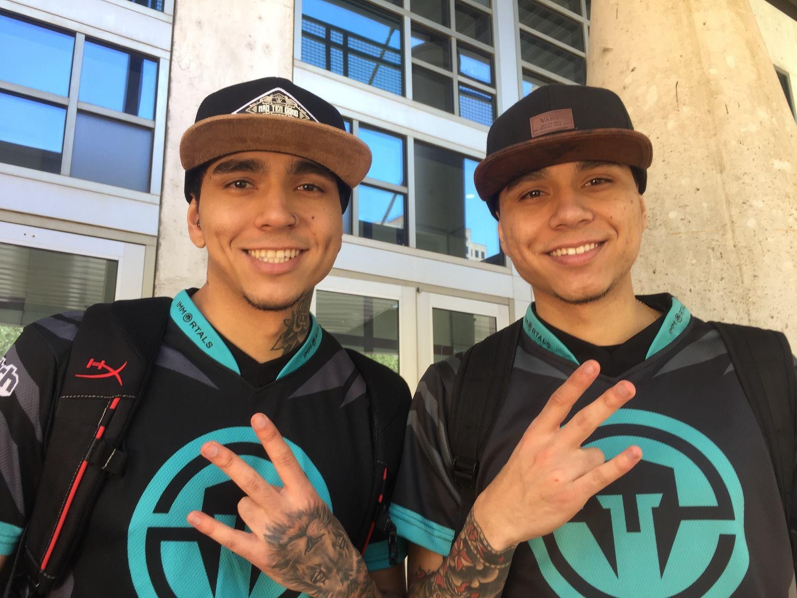 The 'talented yet flawed' duo HEN1 and LUCAS1 in Immortals colors
