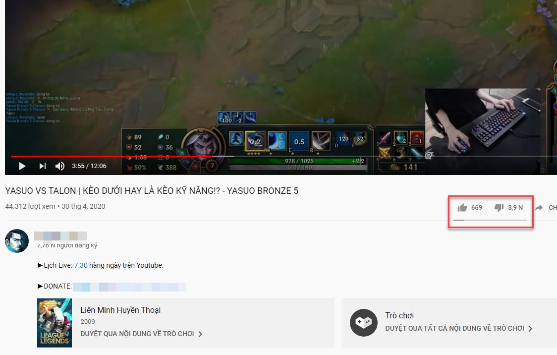 The number of dislikes on the younger brother's new clip is five times more than the likes