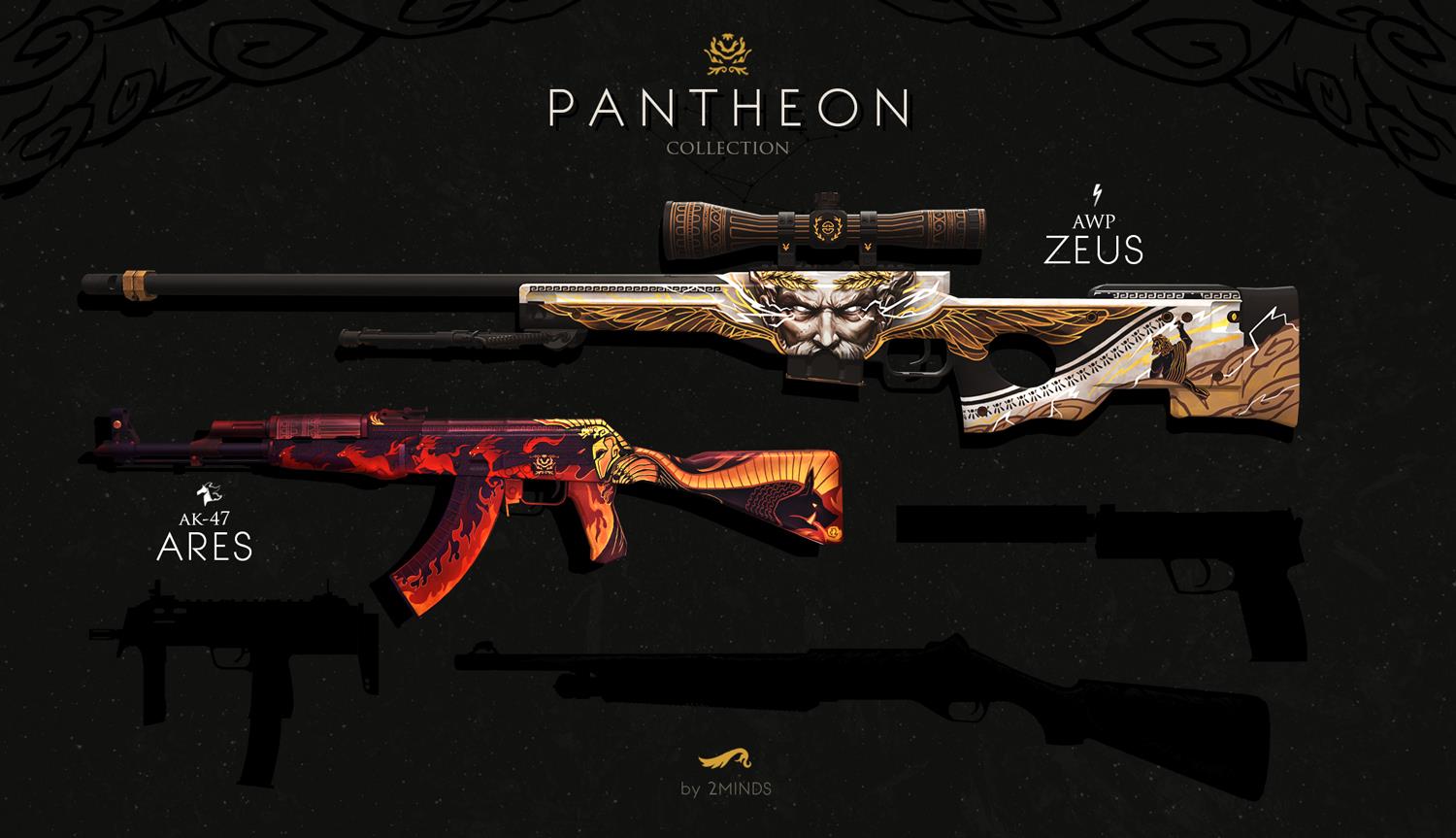 In addition to AK-47 Ares, AWP Zeus is also a product in the Pantheon collection that is highly anticipated to officially appear in CS:GO
