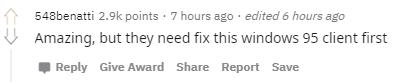 The community mocks that Riot needs to fix the 'Windows 95 client' before this skin viewing feature can be used