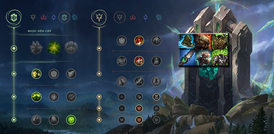Recommended runes and items for Volibear jungle