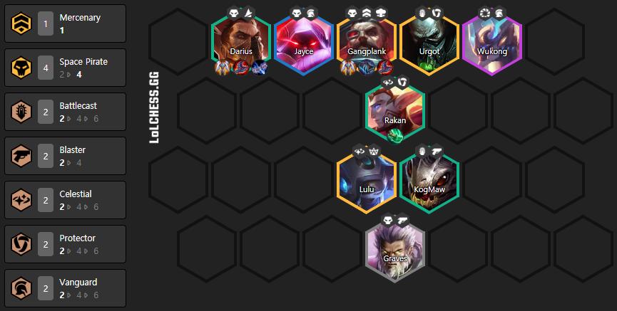 New version of Cosmic Darius composition