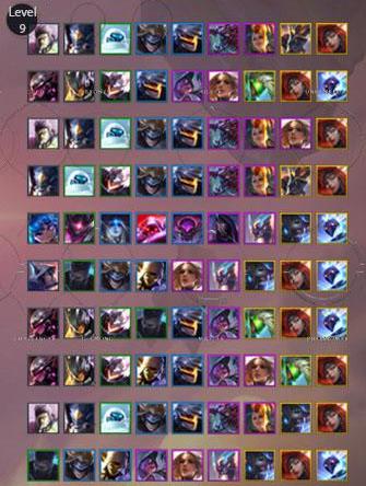 List of the most top 1 compositions at level 9 (in descending order)