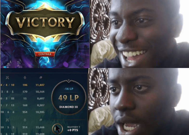 Just win to rank up - Riot Games 2020, turns out it was all a scam