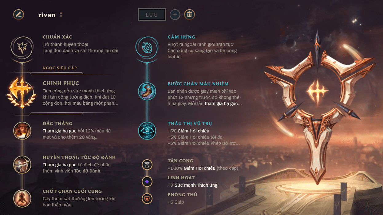Rueven's rune setup, top 4 Challenger in the European server