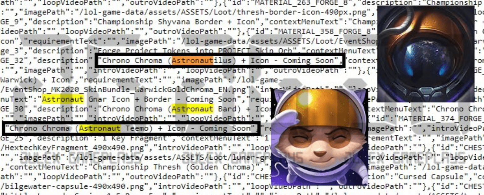 Teemo and Nautilus will have Chrono skins.