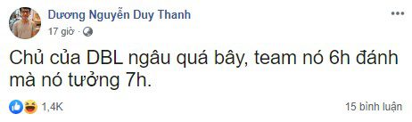 Recently, Tinikun has frequently posted about Dashing Buffalo on his personal Facebook