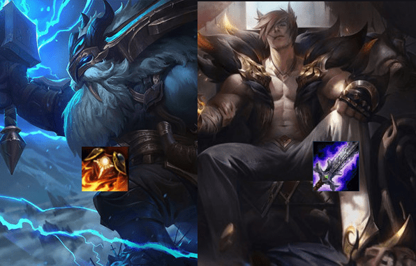 The top lane meta summarizes the battle between the Fire Cloak and the Sword of the Unknown