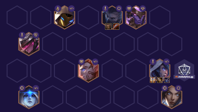 Hyper-roll Xayah composition is dominant in Dense Galaxy
