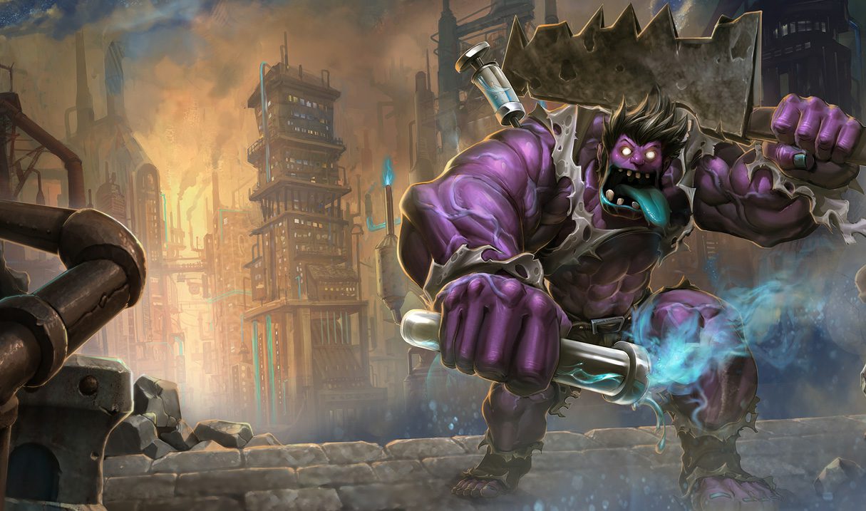 His bizarre appearance is what makes players reluctant to choose Dr. Mundo