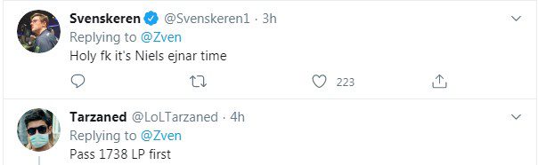 Danish teammates of Zven continuously come to congratulate him on his achievement