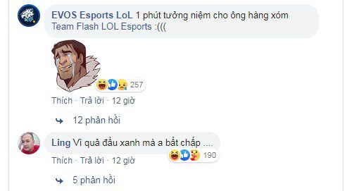 Team EVOS can only express their condolences to Team Flash