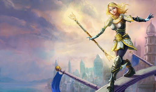 Lux's skin after being retracted and edited by Riot.