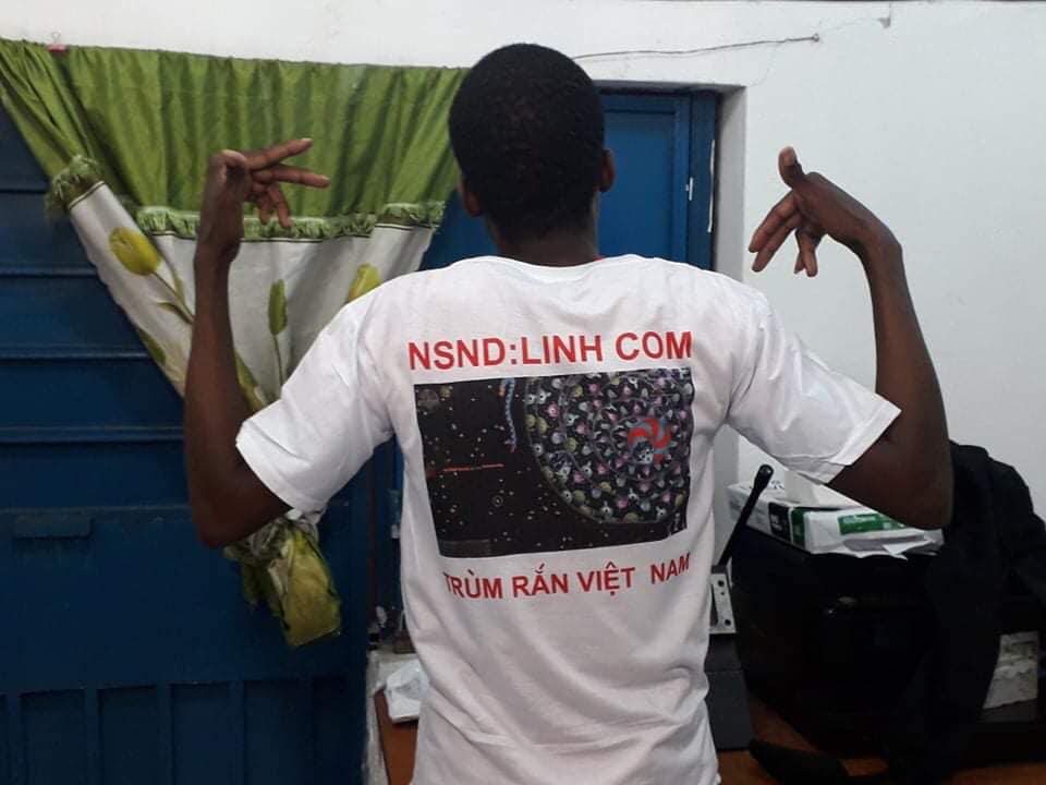 Image of Gaming Boss's African fan posted on social media