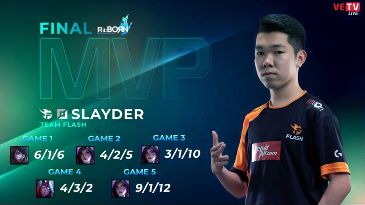 Slayder was the MVP of the recent VCS spring finals