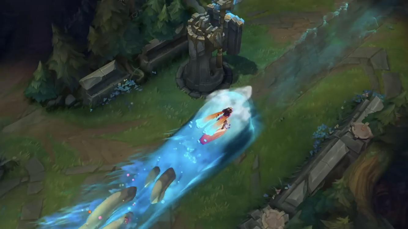 Pool Party Taliyah was previously introduced by Riot, we can see the board she uses is similar to the one in the teaser video above