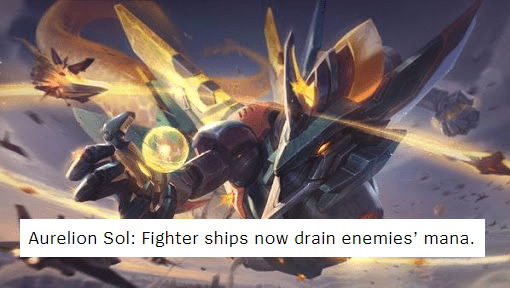 Aurelion Sol's mana siphoning ability will be incredibly powerful