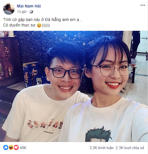 Bomman and Minh Nghi 'check-in' together in Da Nang