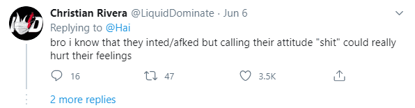 Brother, I know your teammates intentionally left the game, but calling them 'sh*t' can be quite hurtful