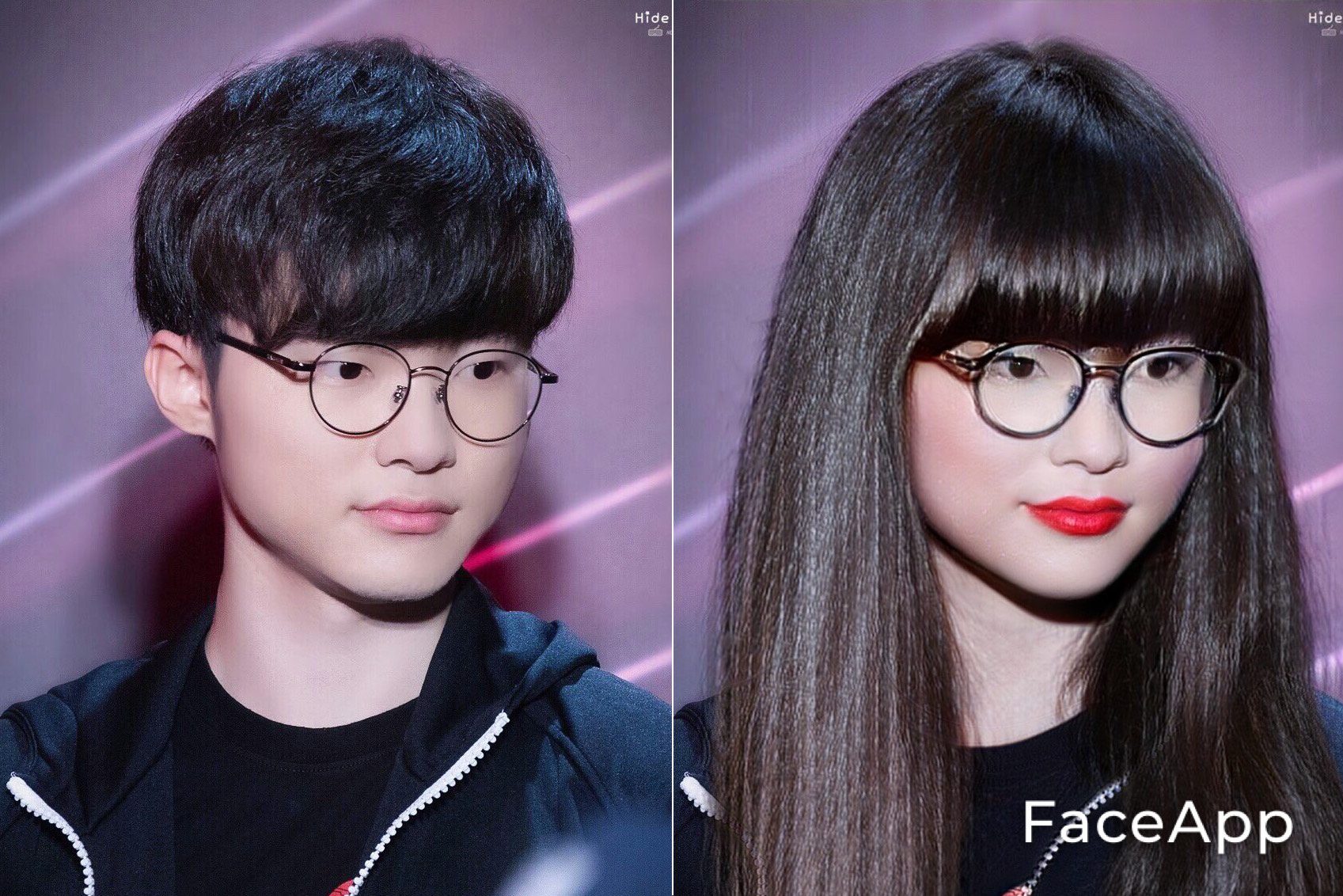 T1 Faker with the legendary straight bangs