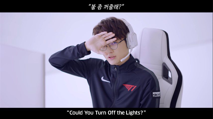 Faker in the latest advertisement video