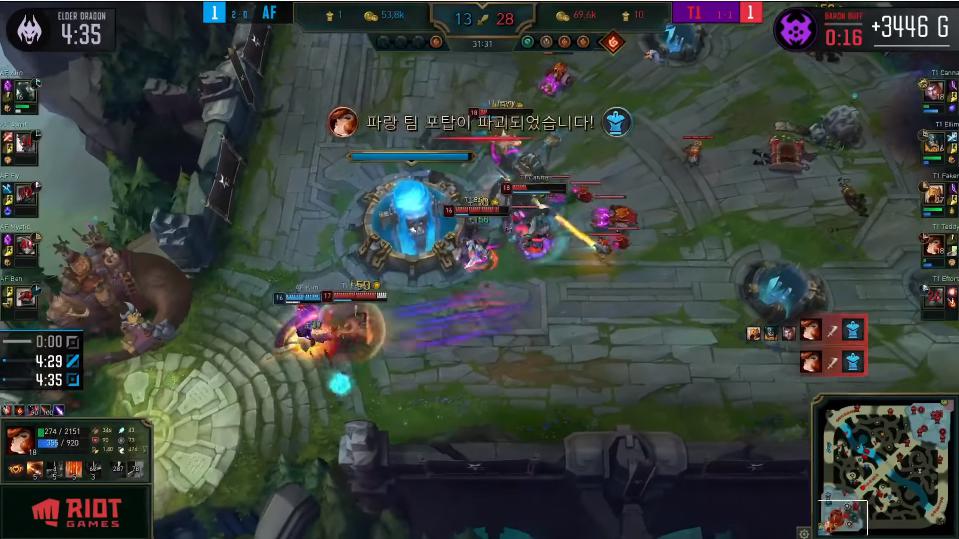 Mordekaiser was the only one on Afreeca still alive after the final team fight