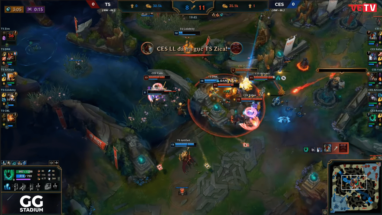 Cerberus' LL also made Team Secret suffer when taking this scarecrow to the top lane