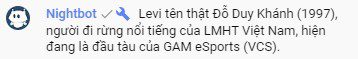 The chat channel later corrected the information