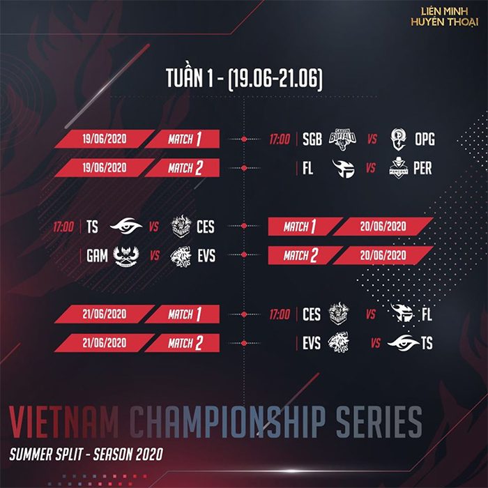 Week 1 schedule of VCS, Saturday will surely be very lively as Team Secret faces Cerberus and in the late match, Zeros will have a chance to reunite with his old teammates at GAM