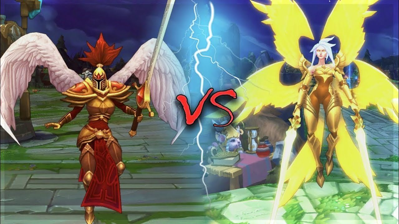 Kayle's appearance has changed dramatically after rework