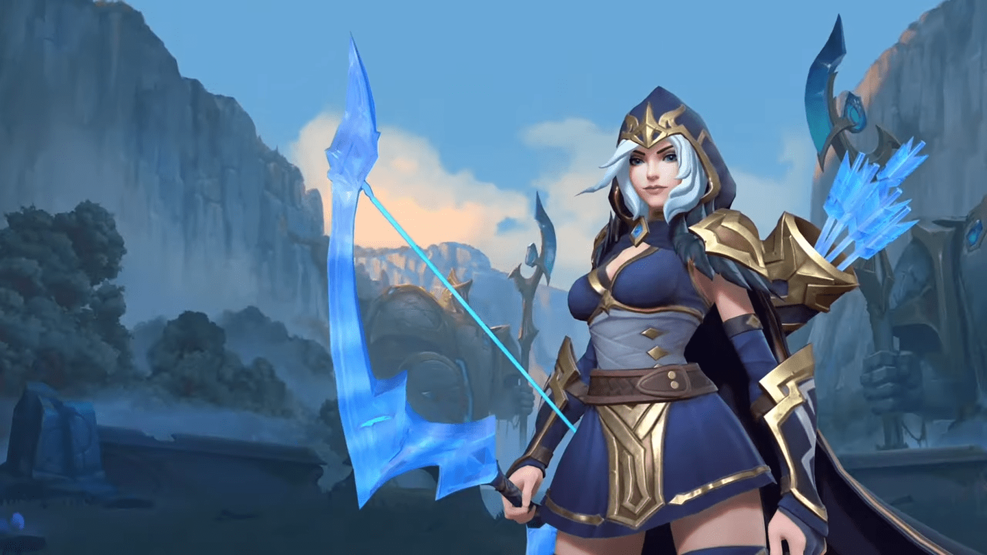 Ashe's design hasn't changed much, but it is easy to see that in League of Legends: Wild Rift, Ashe's cloak is designed to be wider, covering her upper body. This design fits a champion from Freljord, but it looks... unfamiliar due to being too covered up.
