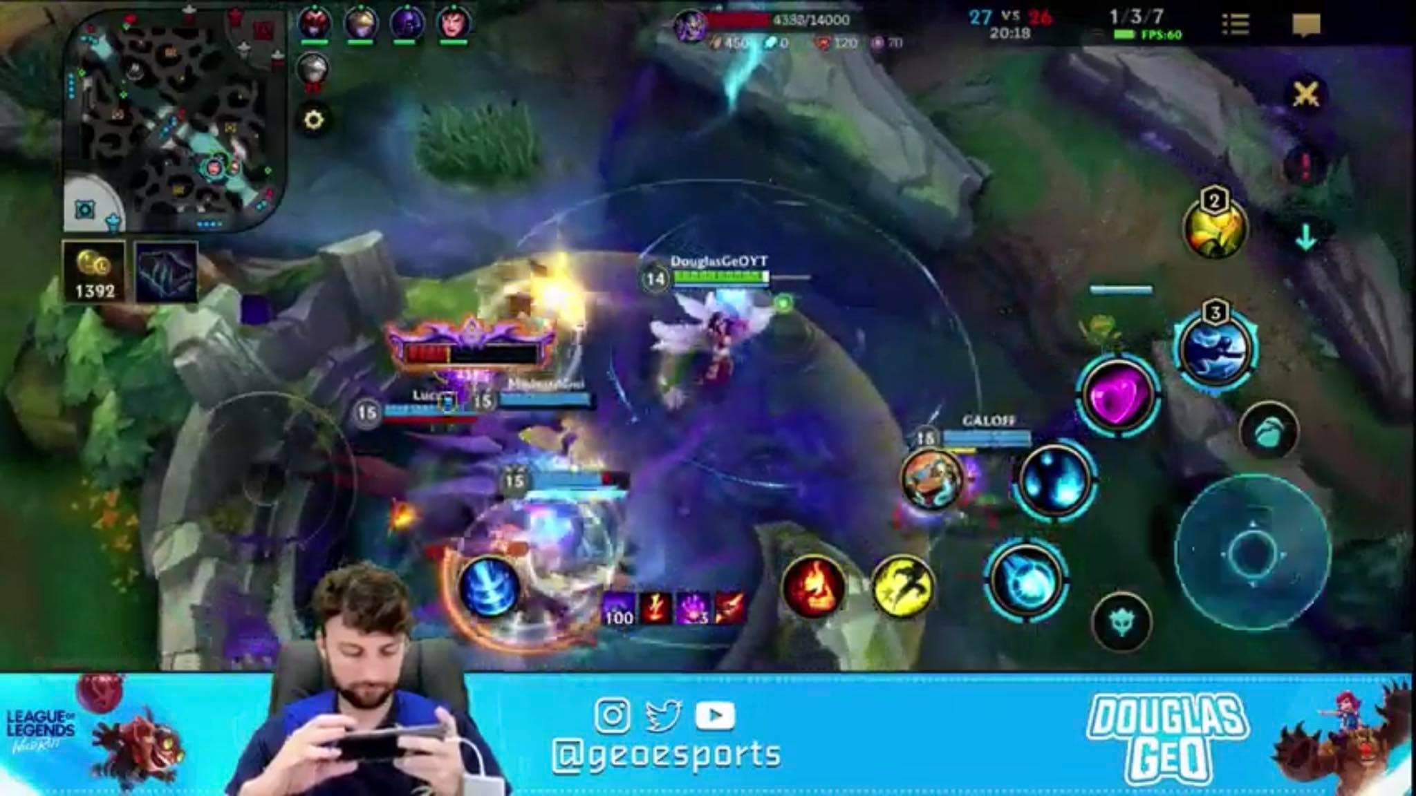 Skills in League of Legends: Wild Rift are mostly skill shots