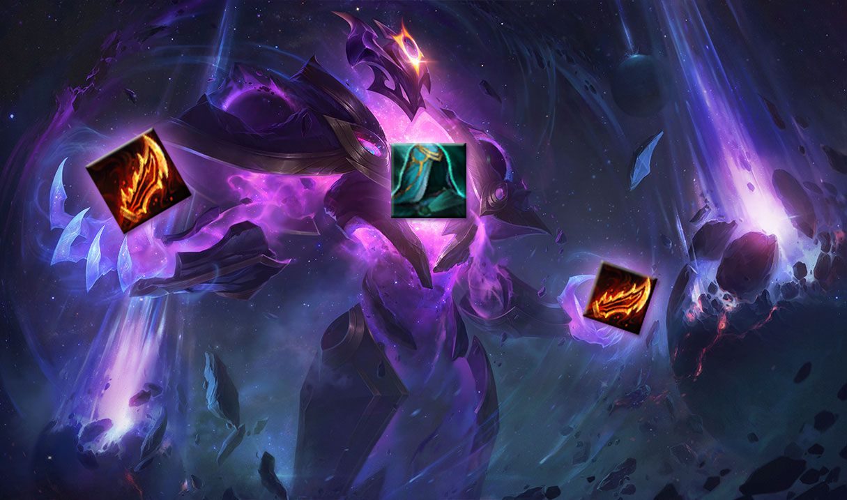 Essential item combo for Xerath is 2 Guinsoo's Rageblade and a Spellthief's Cloak