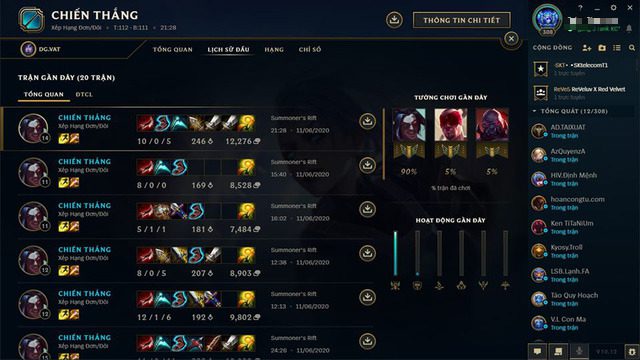 Kayn games with 200 minions, impressive kills at 12-15 minutes are increasingly rampant in the Vietnamese rank