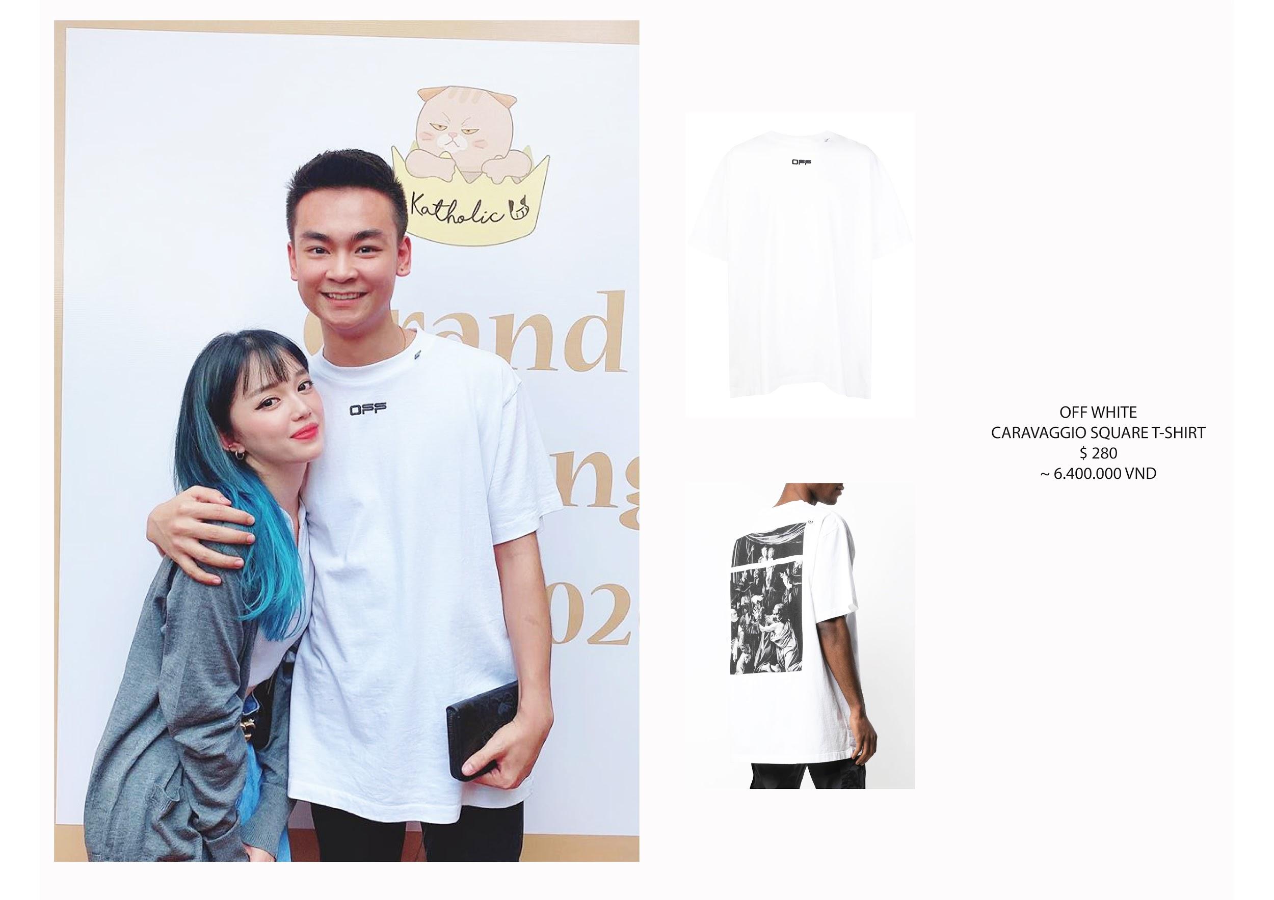 The simple t-shirt from Off White costs over 6 million VND