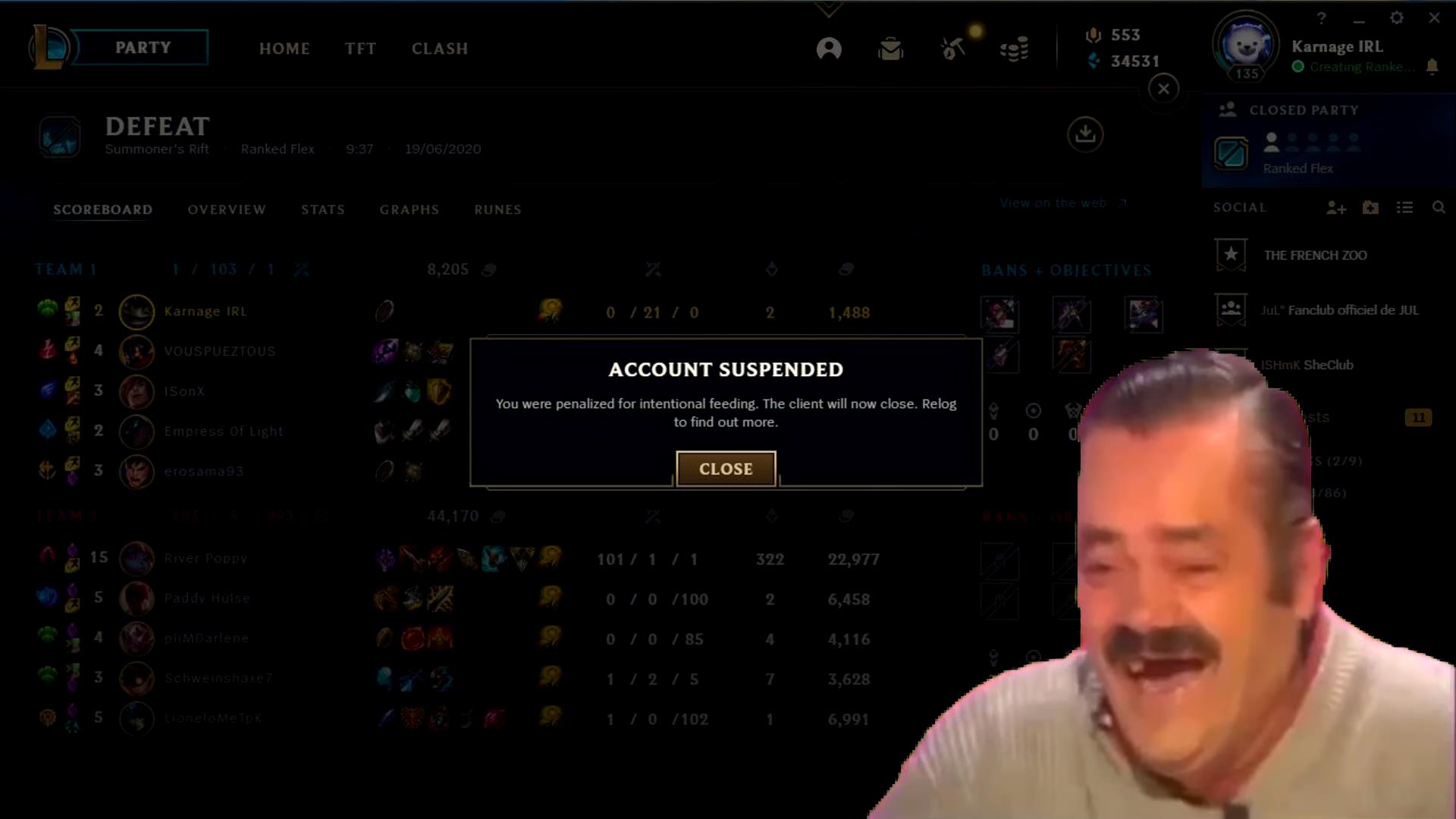 Account banned right after encountering Poppy