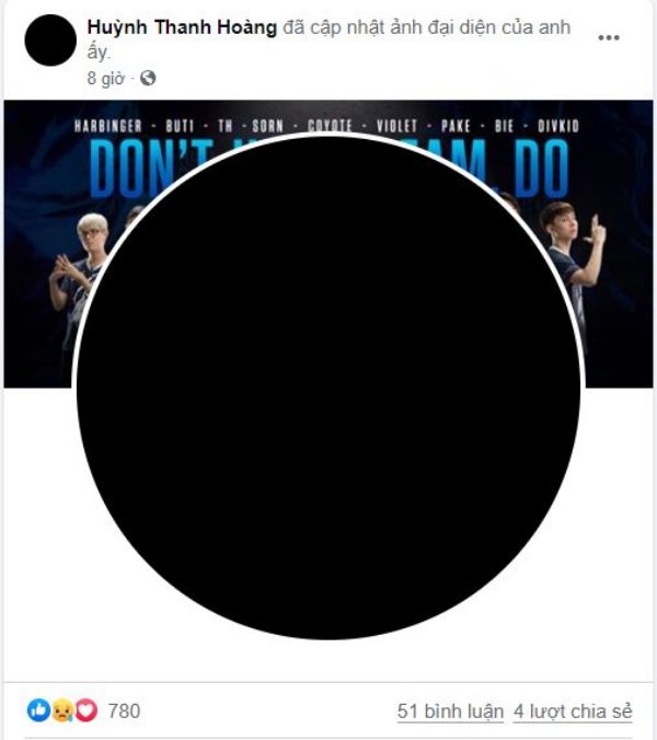 While Pake changed his profile picture to black