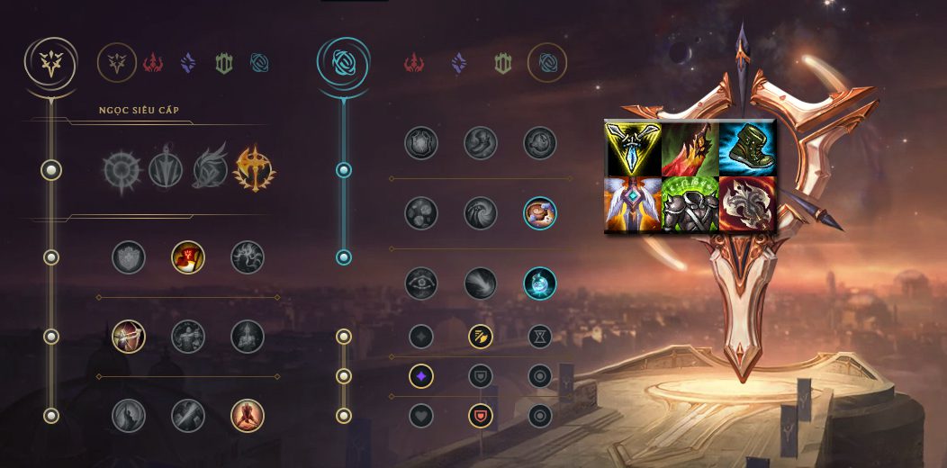 Recommended runes and items for Wukong in the top lane