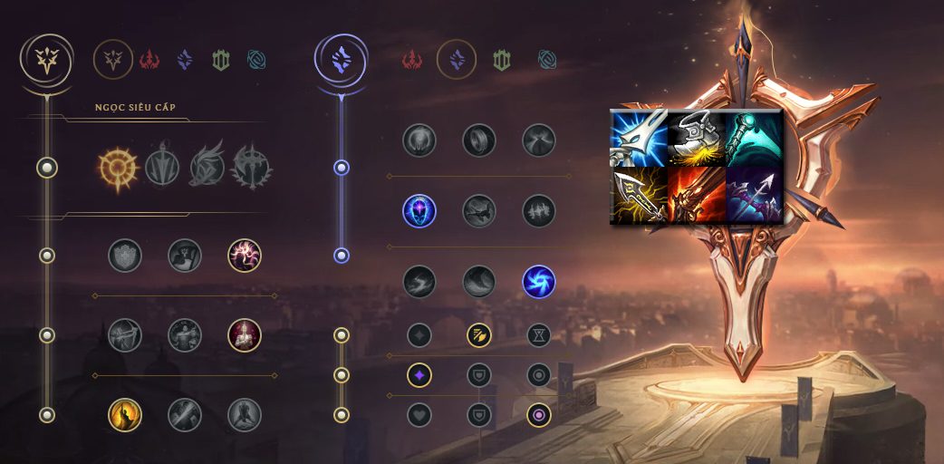 Recommended runes and items for Lucian Manamune