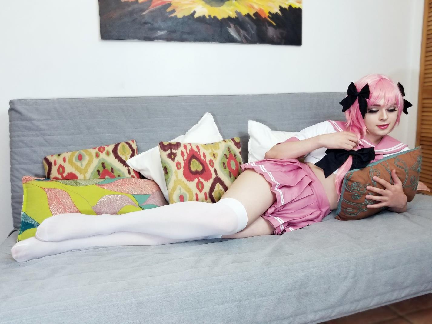 Sneaky particularly likes cosplays that can... show off his thighs