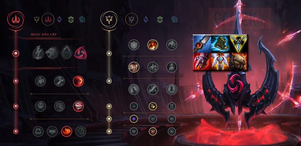 Recommended runes and items for Vi