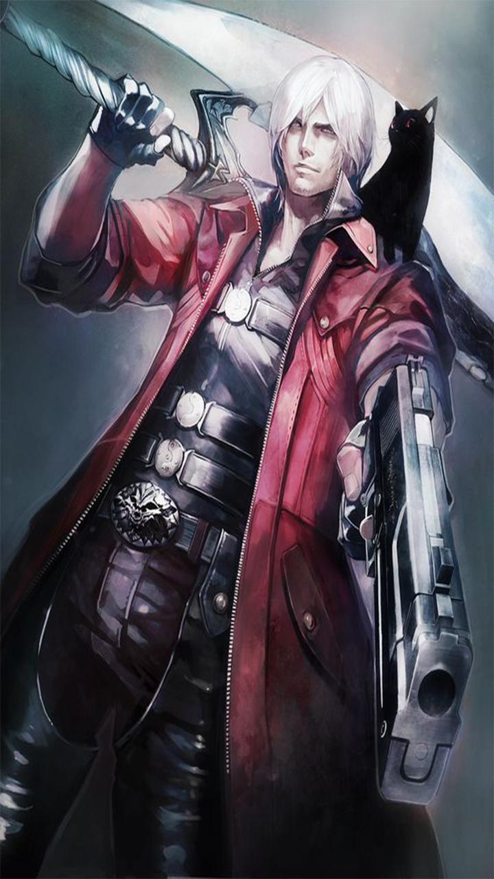 Holding a sword and gun and diving into 'bloody' combat, who else but Dante?