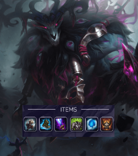 Basic item build for Volibear in top lane