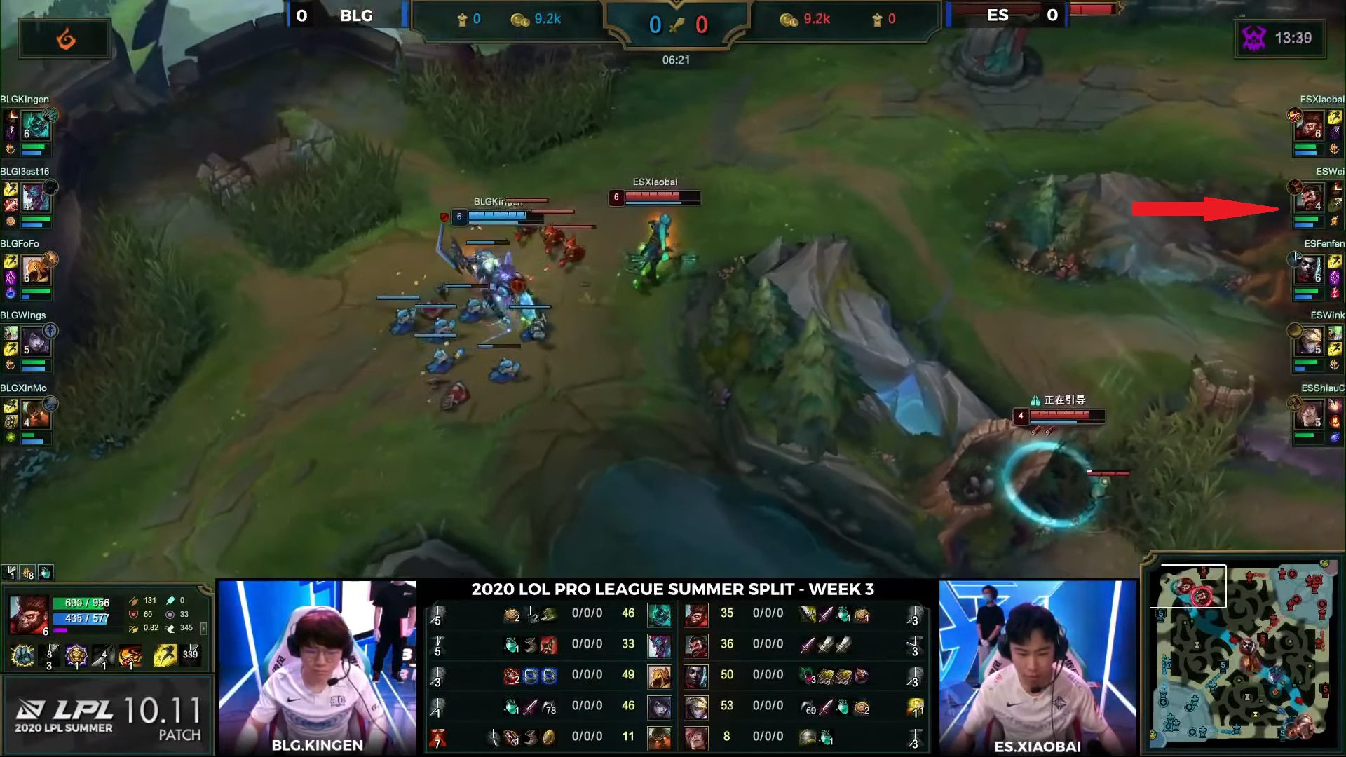 It seems that eStar's team only realized the issue when the game started, and they quickly adapted by allowing Wei's Graves to build regular damage items while having to skip jungle items