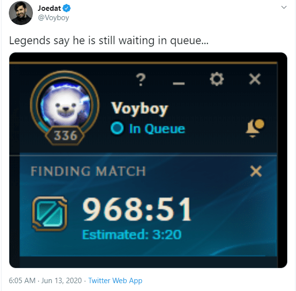Voyboy: 'Legends say they are still waiting to be matched'