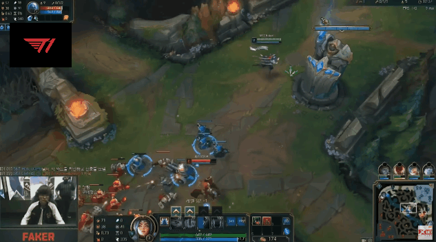 Faker maintains the habit of checking the map whenever possible
