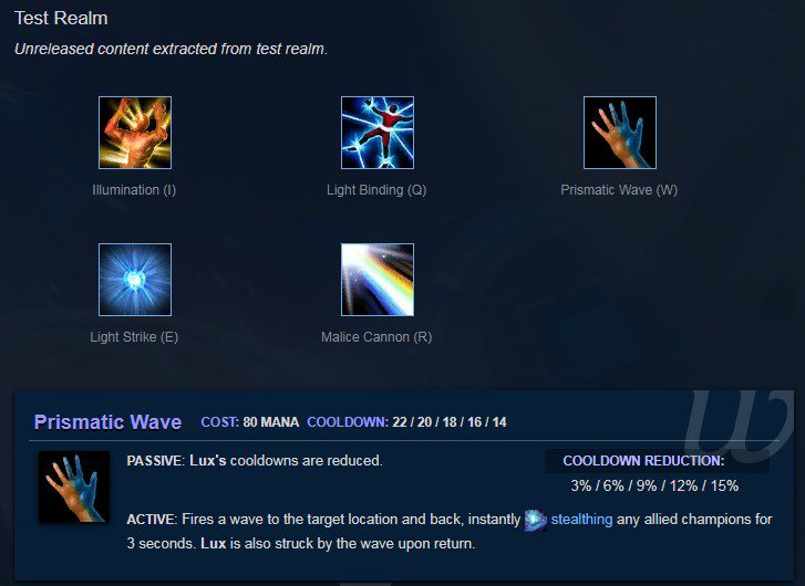 Lux's original W ability.