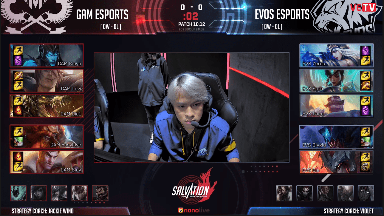 The top lane for EVOS in this match should have been Ornn or Wukong, champions suitable for protecting the ADC