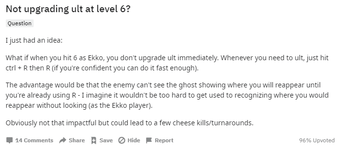 The bold idea of a 'one champ' Ekko